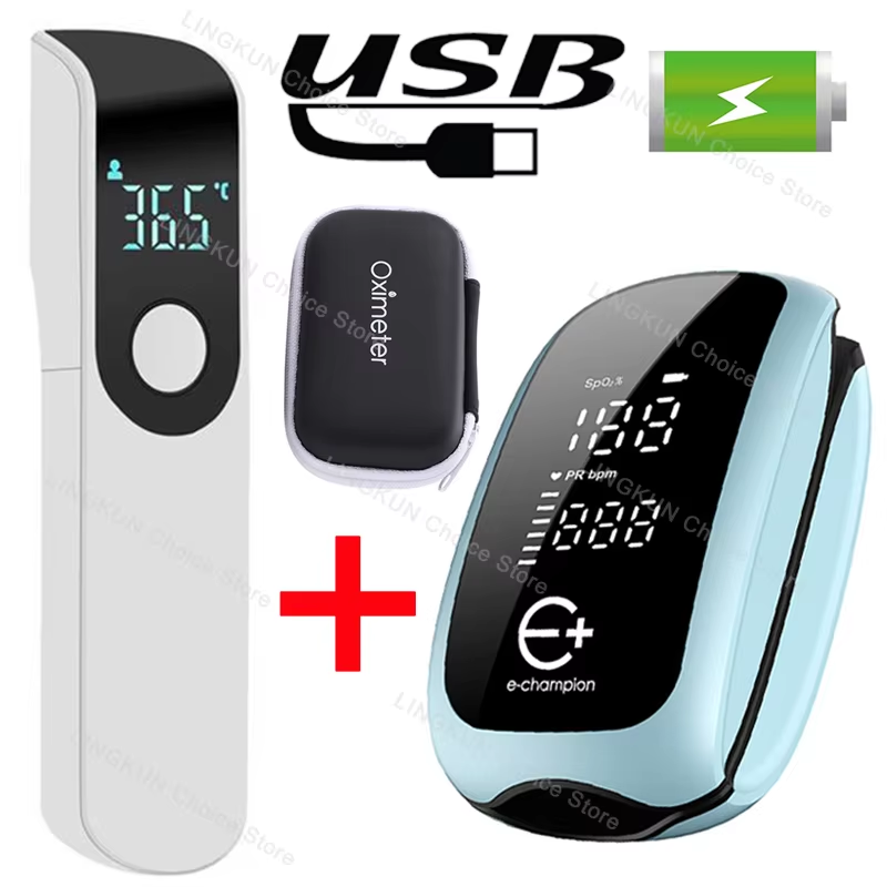 Pulse Oximeter Fingertip Rechargeable - Digitale LED-display, oplaadbare medische pulsoximeter voor